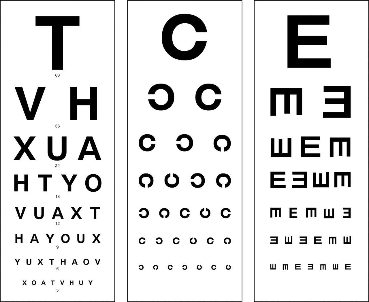 chart 3 metre eye test makassar cerita 2012   June